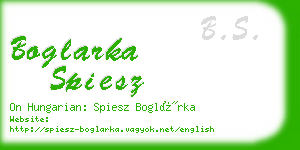 boglarka spiesz business card